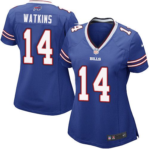Women's Game Sammy Watkins Nike Jersey Royal Blue Home - #14 NFL Buffalo Bills